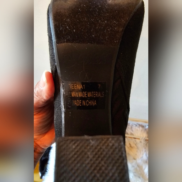 Sexy Womens Black Platform Ankle Boot - Picture 9 of 9